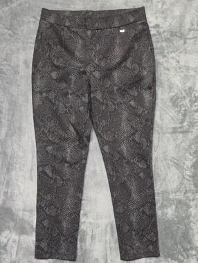 DKNY Black Snake-Print Paints sz L